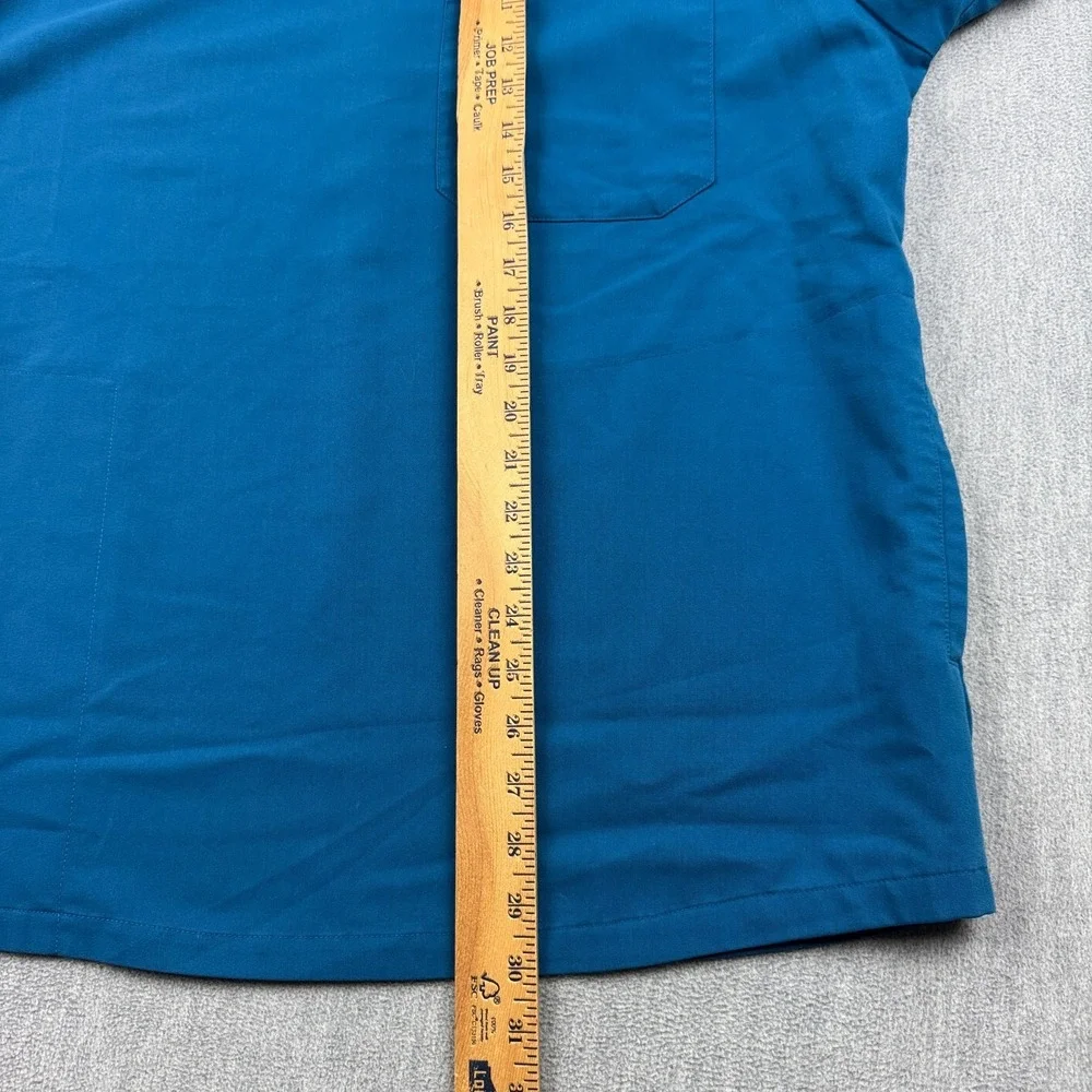 Figs Scrub Top Mens 2XL Blue‎ Chisec Three Pocket Technical Collection Medical